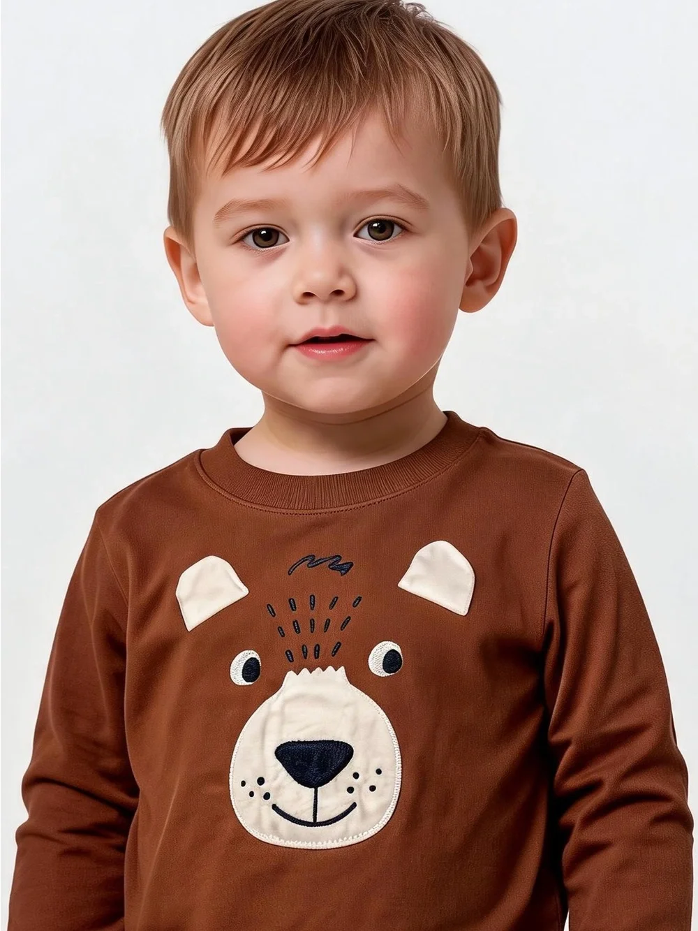 Carter's Rust Brown Fleece Hoodie and Long Sleeve Tee